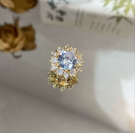 Color-Preserving 14K Sunflower Multi-Flower DIY Jewelry Loose Beads