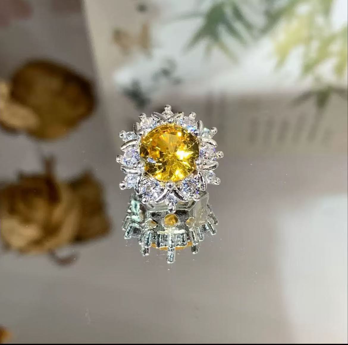 Color-Preserving 14K Sunflower Multi-Flower DIY Jewelry Loose Beads