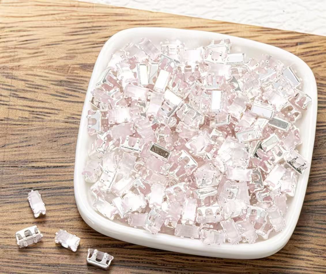 GA cat eye rectangle zirconia beads 3*3.5MM