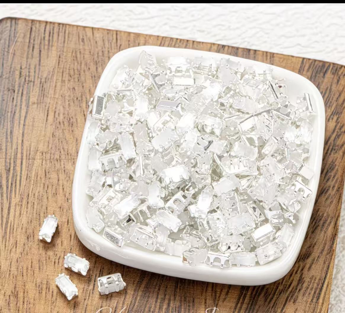 GA cat eye rectangle zirconia beads 3*3.5MM