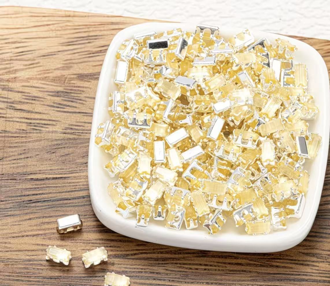 GA cat eye rectangle zirconia beads 3*3.5MM