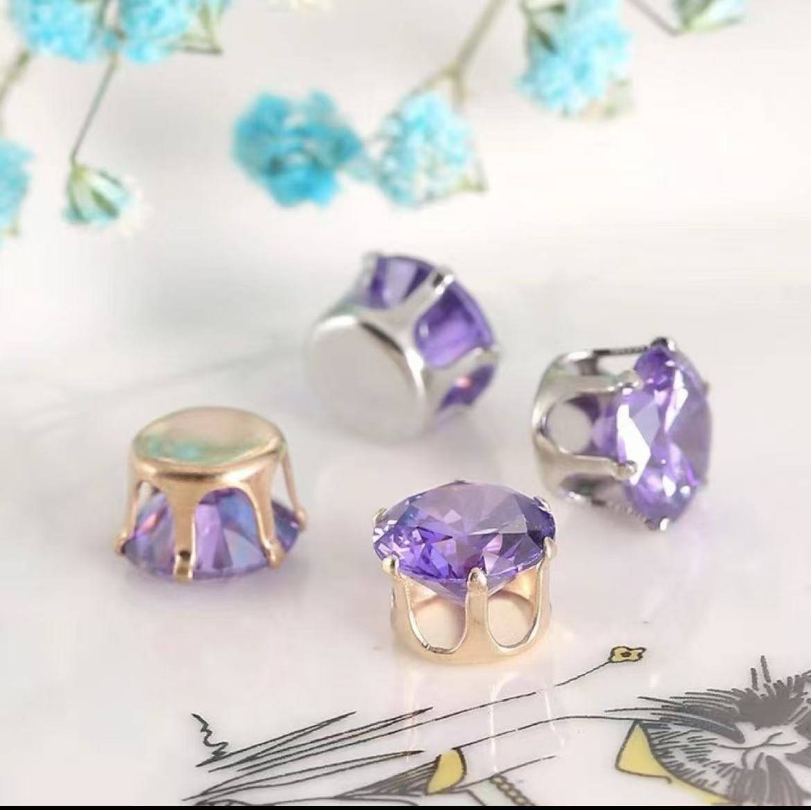 GA round zirconia beads 6mm