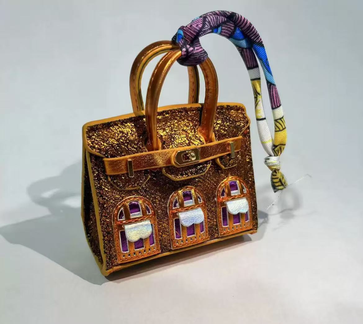 GA mini bag little house for phone chains ,key chains