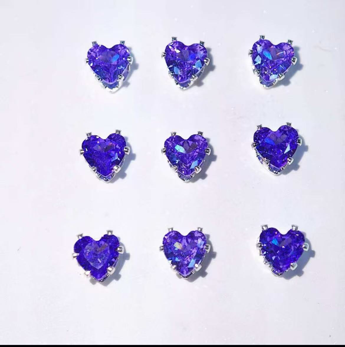 GA heart-shaped zirconia beads 4mm
