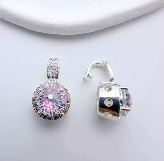 14k rose-cut zirconia beads