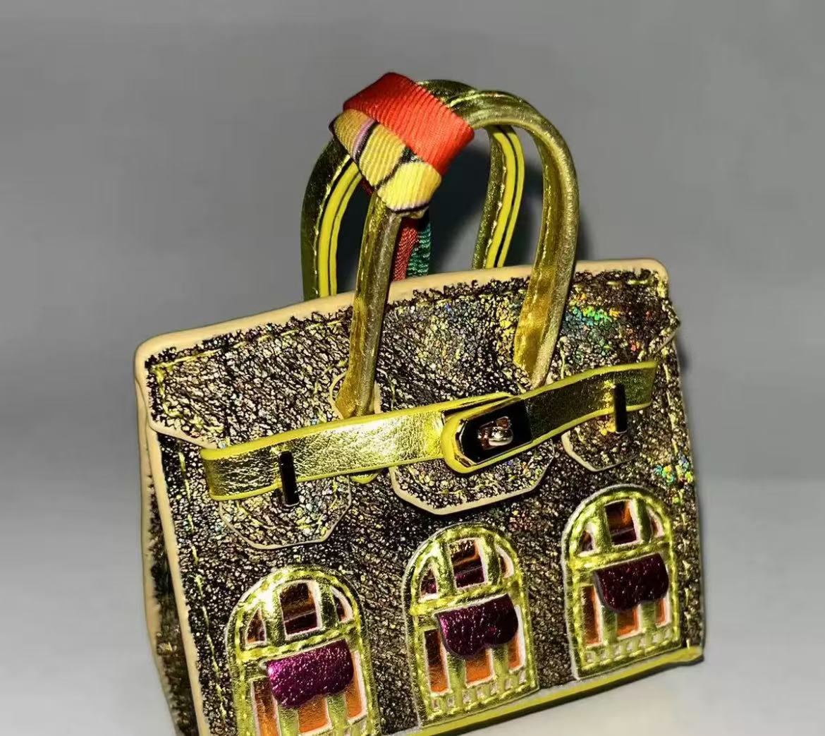 GA mini bag little house for phone chains ,key chains
